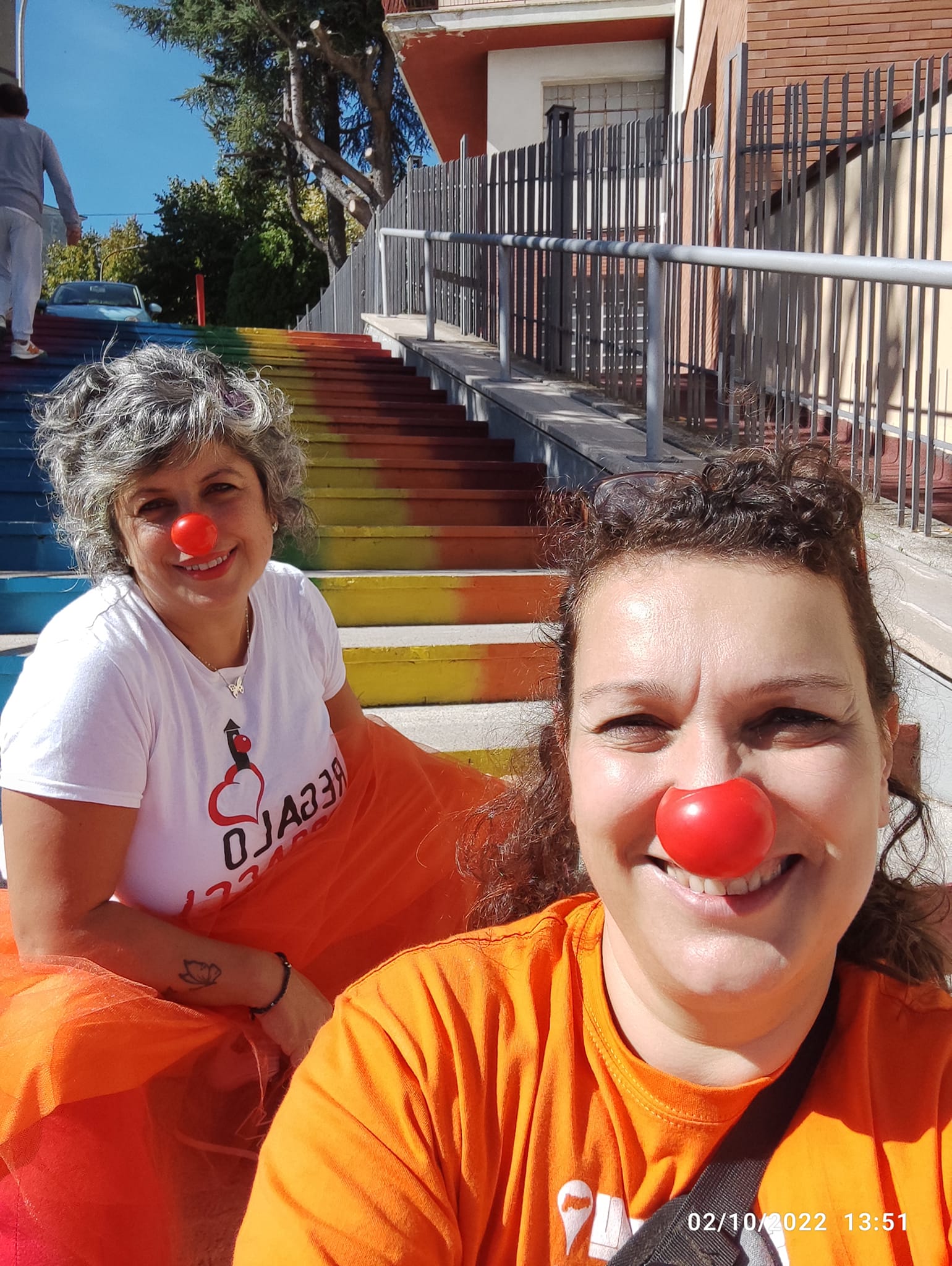 Deborah e Vania del gruppo clown "I Giulivi" al Clown&clown Festival